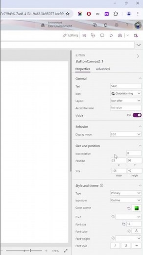 🚀 Power Apps Button With Icon | Exciting Update 🤩