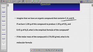 How to determine empirical formula from combustion analysis