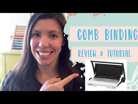 Comb Binding Review & Tutorial- FELLOWES Star 150