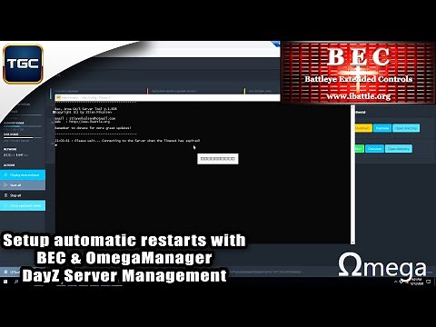 Setup automatic restarts with BEC & OmegaManager | DayZ Server Management
