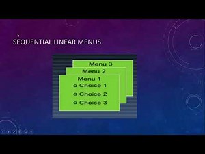 Structures of menus / functions of menus / User Interface Design (18CS734)