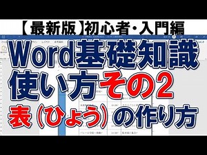 2020年Word（ワード）の使い方・初心者向け講座 その2