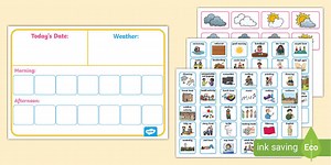 EYFS Daily Visual Timetable Display Poster