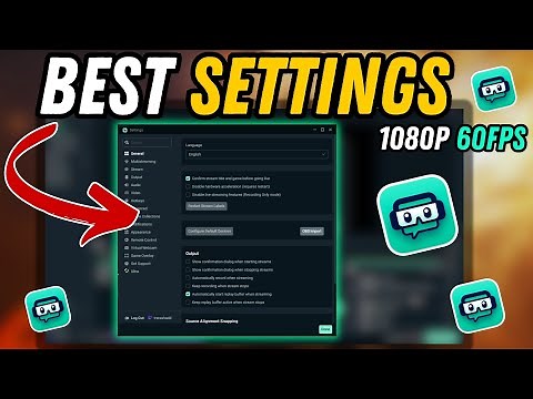 The BEST Streamlabs Settings Streaming 1080P 60FPS | (NO LAG)