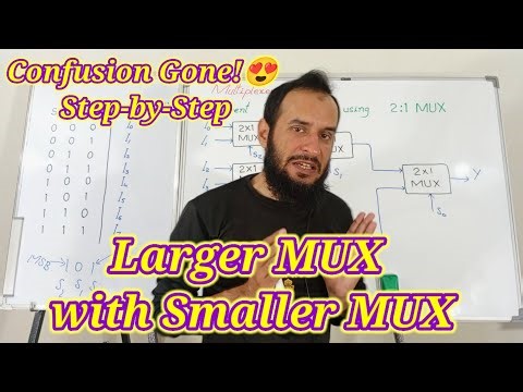 Lecture#46 | How to Build an 8×1 MUX Using 4×1 & 2×1 MUX | Simple & Smart Logic