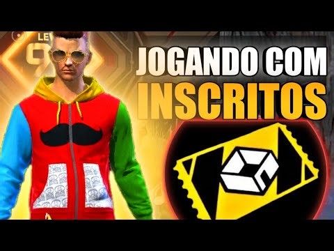 LIVE ON 🔴 FREE FIRE AO VIVO 💜 JOGANDO com INSCRITOS 💜 REI das SALINHA