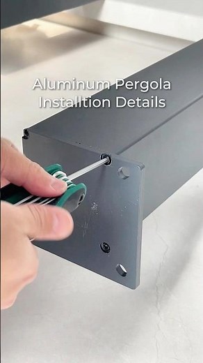 Install a Manual Pergola🛠 #alunotec #pergola #aluminiumpergola #diy #pergolacover