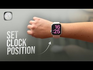 How to Set Clock Position on Apple Watch (tutorial)
