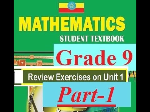 Mathematics Grade nine unit one Review Exercise part-1