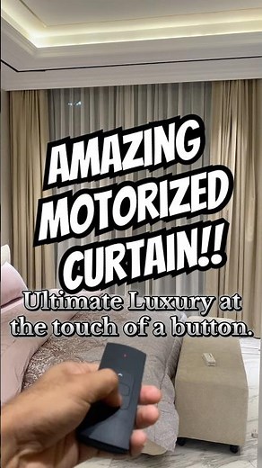 Luxury Living Upgrade: Remote Control Curtains That Will Change Your Bedroom. #velora #shorts