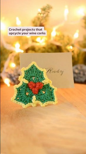 Try crocheting these fun projects that transform your wine corks into festive decorations.