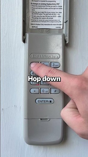 How to Reset Your LiftMaster Keypad (No Code Needed!) #garagedoor #garagedoors #tipsandtricks #diy