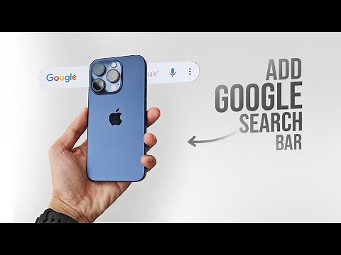 How to Add Google Search Bar to iPhone Home Screen (tutorial)