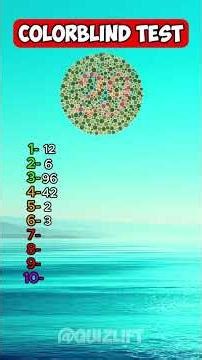 Can You Beat This Colorblind Test? #colorblind #test #impossible