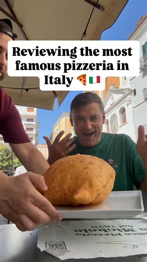 Bite Twice 🍕🍕 on Instagram: "Calzone or pizza? 🍕 Italy’s most famous pizzeria… @pizzeriadamicheleuk @damichelesalerno pizza €6.50 calzone €9, Salerno 📍 Not an invite but wasn’t charged. Have eaten at da Michele about 50 times and have always been a massive fan! Big up @mario_saviello for sorting me out ❤️ #pizza #pizzareview #food #foodreview #damichele #italianfood #salerno #salernofood"