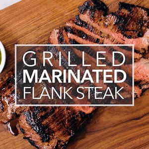 This grilled Marinated Flank Steak is melt in your mouth delicious! The flank steak marinade of soy sauce, honey and garlic does the trick for this cut of meat. Enjoy! Full recipe here: https://www.simplyrecipes.com/recipes/grilled_marinated_flank_steak/ | Simply Recipes