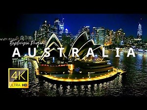 Australia 🇦🇺 in 4K ULTRA HD 60FPS at night by Drone