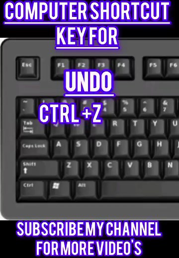 Ctrl+Z Shortcut Key – Undo Command in MS Word, Excel, and Windows #shorts #ytshorts #shortsfeed