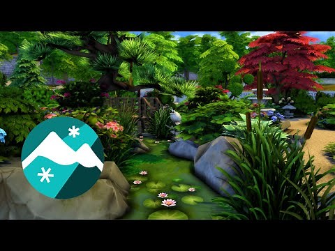 Japanese Garden | The Sims 4 Snowy Escape: Speed Build