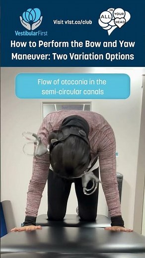 Bow and Yaw maneuver for short at posterior canal BPPV #vestibularrehabilitation #bppv