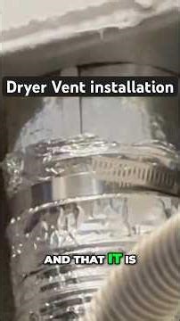Dryer Vent Installation: The ULTIMATE DIY Hack! #shorts