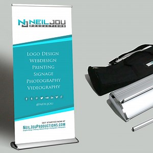 Aluminum Retractable Banner Stand, Trade Show Display - Etsy