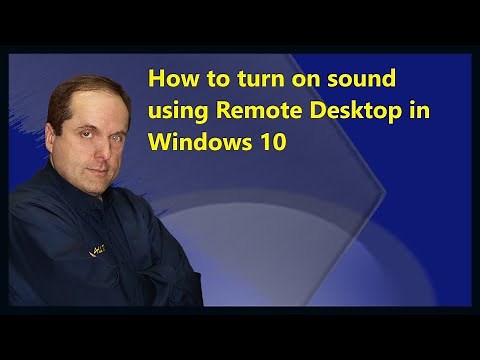 How to turn on sound using Remote Desktop in Windows 10
