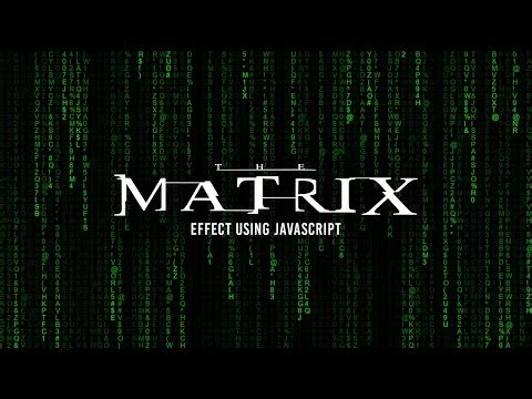 Matrix Text Effect using JavaScript
