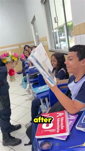 these students started clapping for them