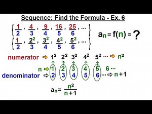 Calculus 2: Infinite Sequences and Series (16 of 62) Sequences: Find the Formula - Ex. 6