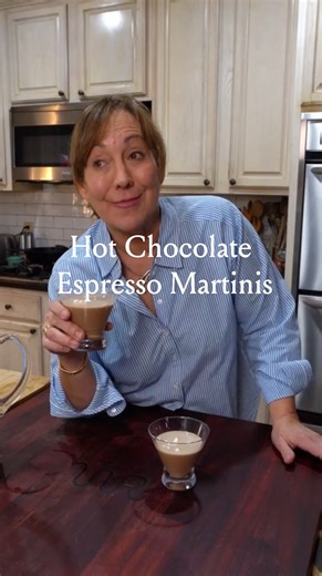 Elizabeth Gourlay Heiskell on Instagram: "This is your sign to make a hot chocolate espresso martini. ☕️🍫 It’s the kind of after-dinner drink that replaces dessert in the best way. One sip and you’ll get why this one’s worth making. Comment “recipe” and I’ll send it!"
