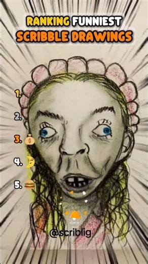 Ranking Funniest Scribble Drawings