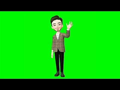 GREENSCREEN ANIMASI GURU LAKI LAKI MENGAJAR 1