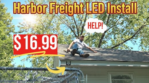 Harbor Freight solar LED security light tutorial – quick installation