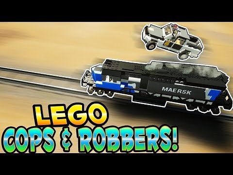 LEGO COPS AND ROBBERS! - Brick Rigs Gameplay - Train Heists & Police Chases! - User Creations
