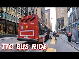 TTC 504 Bus Ride from Dundas & Broadview to King Station