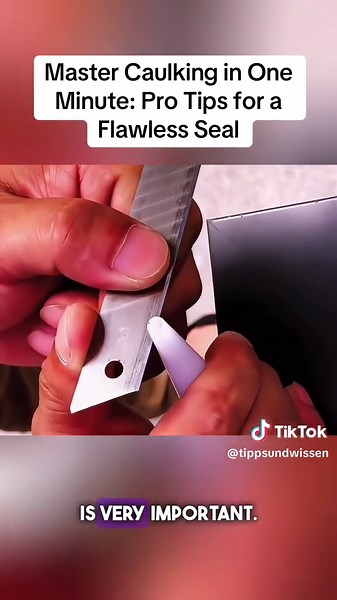 Master Caulking in One Minute: Pro Tips for a Flawless Seal #diy #homerepair #handyman #homeimprovement #craft