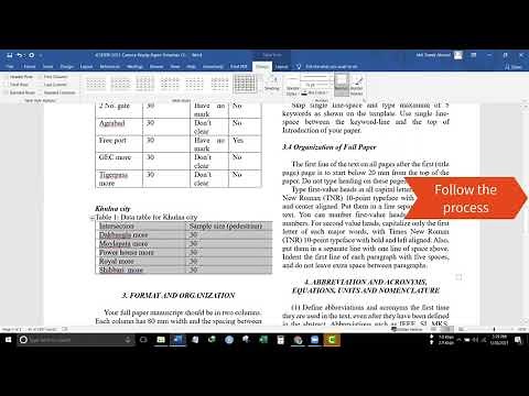 How to format a research paper using journal template.