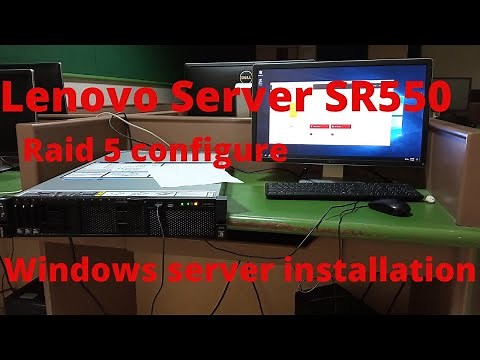 Lenovo thinksystem x server SR550 raid 5 configure and windows server installation | server sr550
