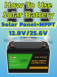 SUNC Shows You How To Use Solar Battery, Off-Grid Solar System Connection Diagram，12.8v/25/6v Lithium Battery Applicable! #lithiumbatteries #battery #lifepo4 #solarbattery #energystorage #renewableenergy #energystoragesystem #ESS #homeenergy #homebattery #solar #energy #energysystem #lithiumbattery #factory #sunc #installation #batterypack #howtouse | SunC New Energy Co.,Ltd
