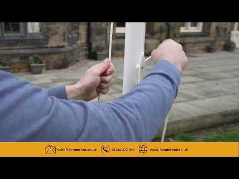 Installing A Flag on A Flagpole With An External Halyard