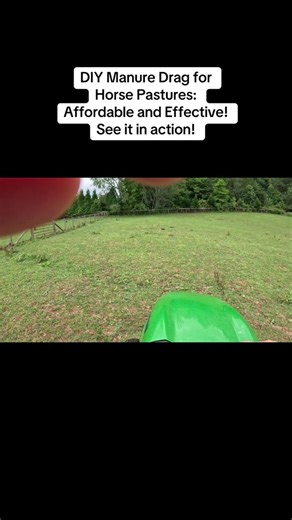 In this video, I’m using my DIY manure drag to spread horse manure across the pastures. Dragging manure is essential because it breaks up the manure piles, promoting even fertilization and reducing parasite loads in the pasture. It also creates instant, natural fertilizer, which benefits the soil and the horses. This DIY drag cost me only about $60 and works great! 🐴🌱 #HorseCare #DIYProjects #HorsePastureManagement #ManureManagement #NaturalFertilizer #SustainableFarming #EquineHealth #BudgetF
