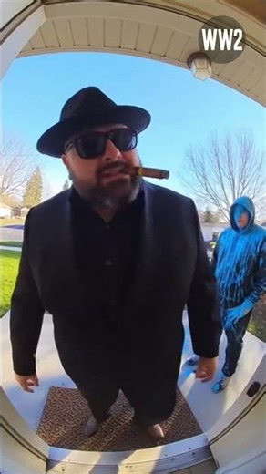 Boss gets blue blasted 💙🎨 (Caught on Ring Camera)