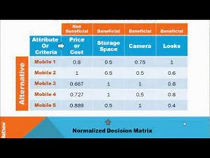 Multi Criteria Decision Analysis