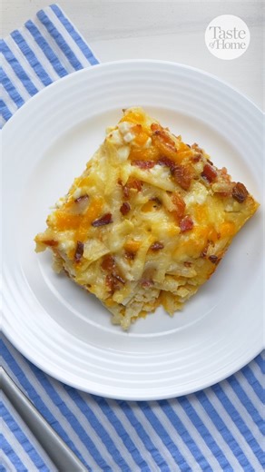 180K views · 884 reactions | Amish breakfast casserole is a trusty recipe to follow when you need to feed a crowd! Full recipe here: bit.ly/481eCHc | Taste of Home | Facebook