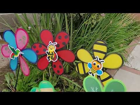 ****NEW PINWHEEL FLOWERS***FUN & COLORFUL SPINNING FLOWERS FOR MY PINWHEEL GARDEN