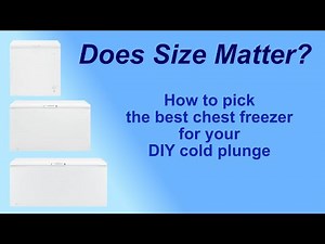 Does Size Matter Choosing a Chest Freezer for Your Cold Plunge