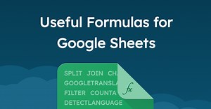 A list of 9 useful Google Sheets formulas