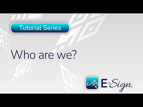 E-Sign - Electronic Signature Platform Introduction Video