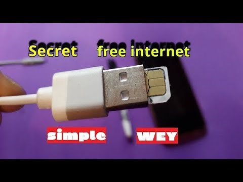 THE SECRET OF FREE INTERNET IS VERY SIMPLE!Works 100% by 2020